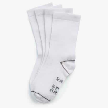 Kids' Basic Mid Socks Twin-Pack - White