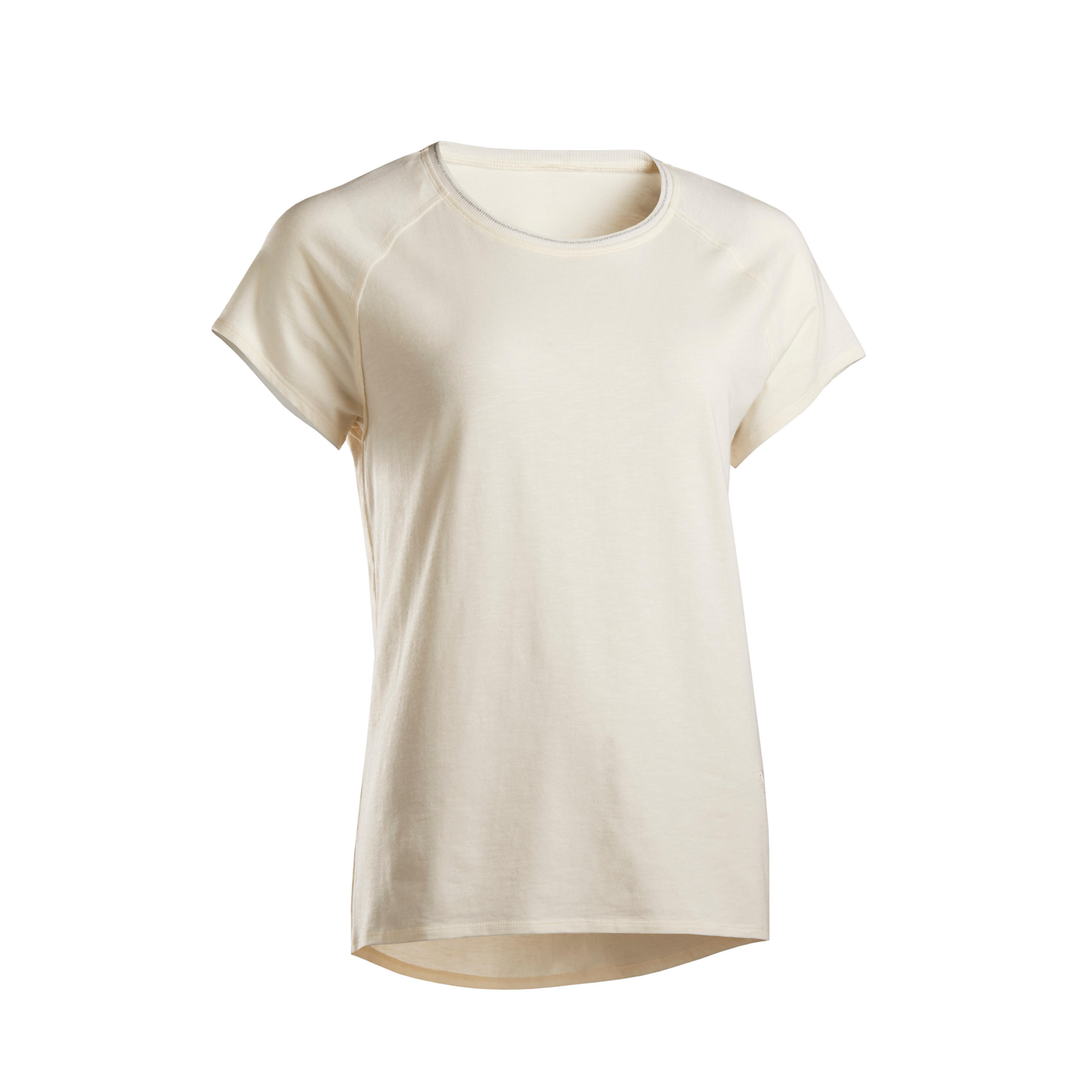 KIMJALY Women's Gentle Yoga T-Shirt - Beige