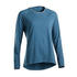 Organic Cotton Long-Sleeved Yoga T-Shirt - Blue