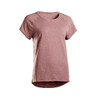 Women Yoga Cotton T-Shirt - Plum