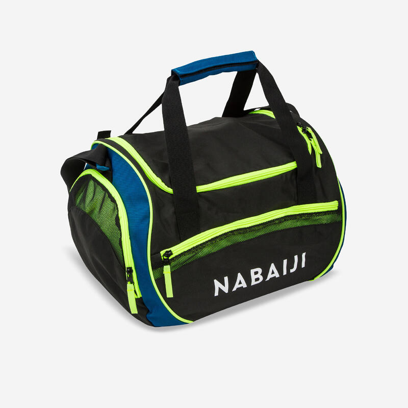 Bolsa 30 L compartimentos natación Nabaiji negro/verde flúor