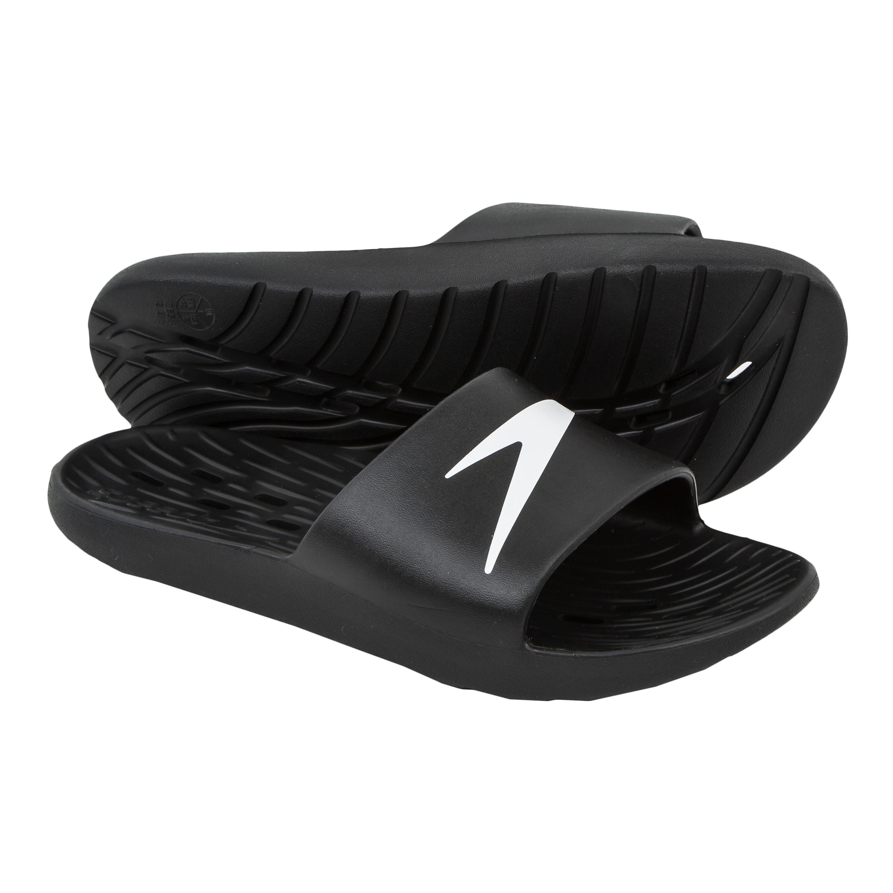 Papuci înot Speedo Slide Negru decathlon.ro imagine 2022