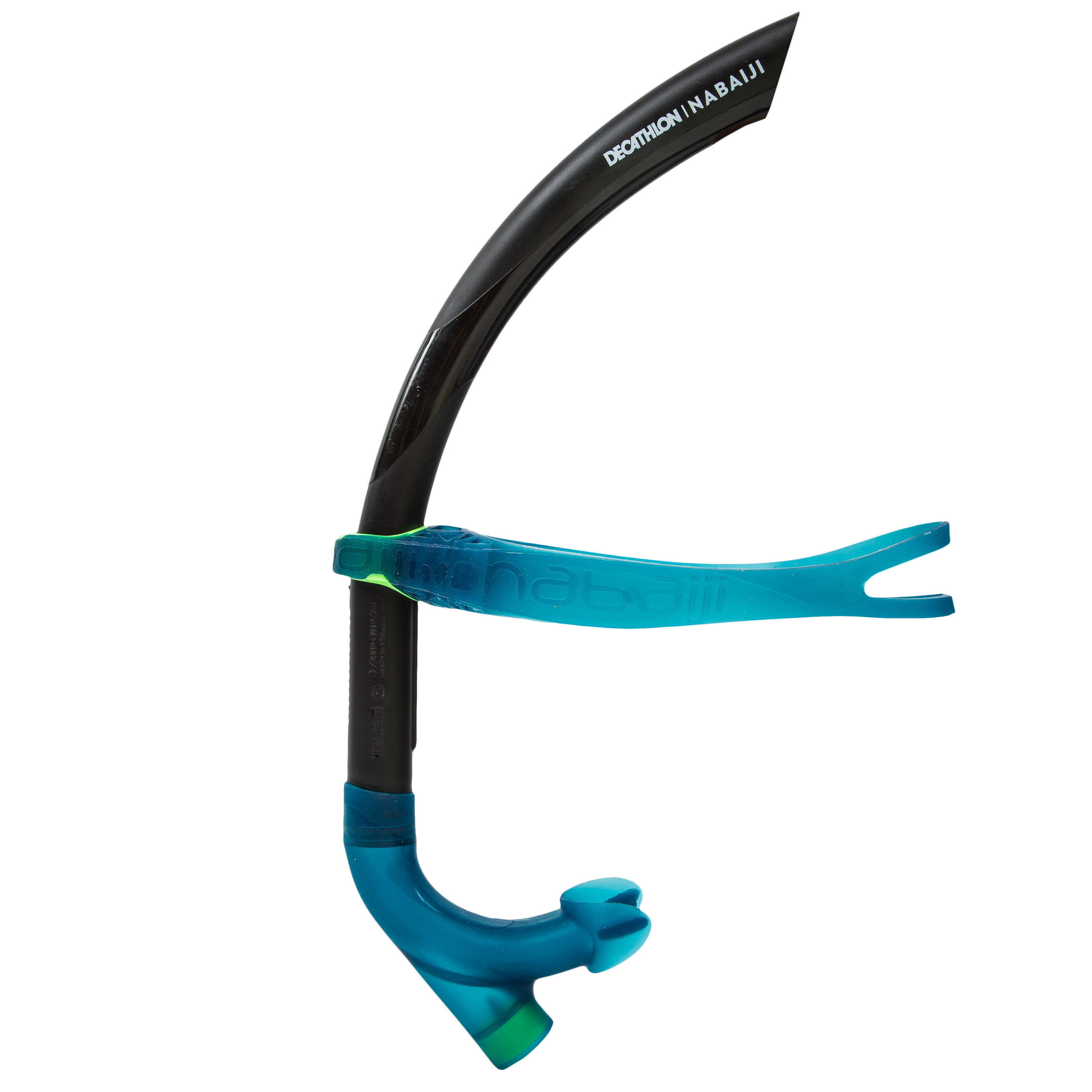 Swimming Frontmounted Snorkel Size S 500 Blue black, Blue, Fluo