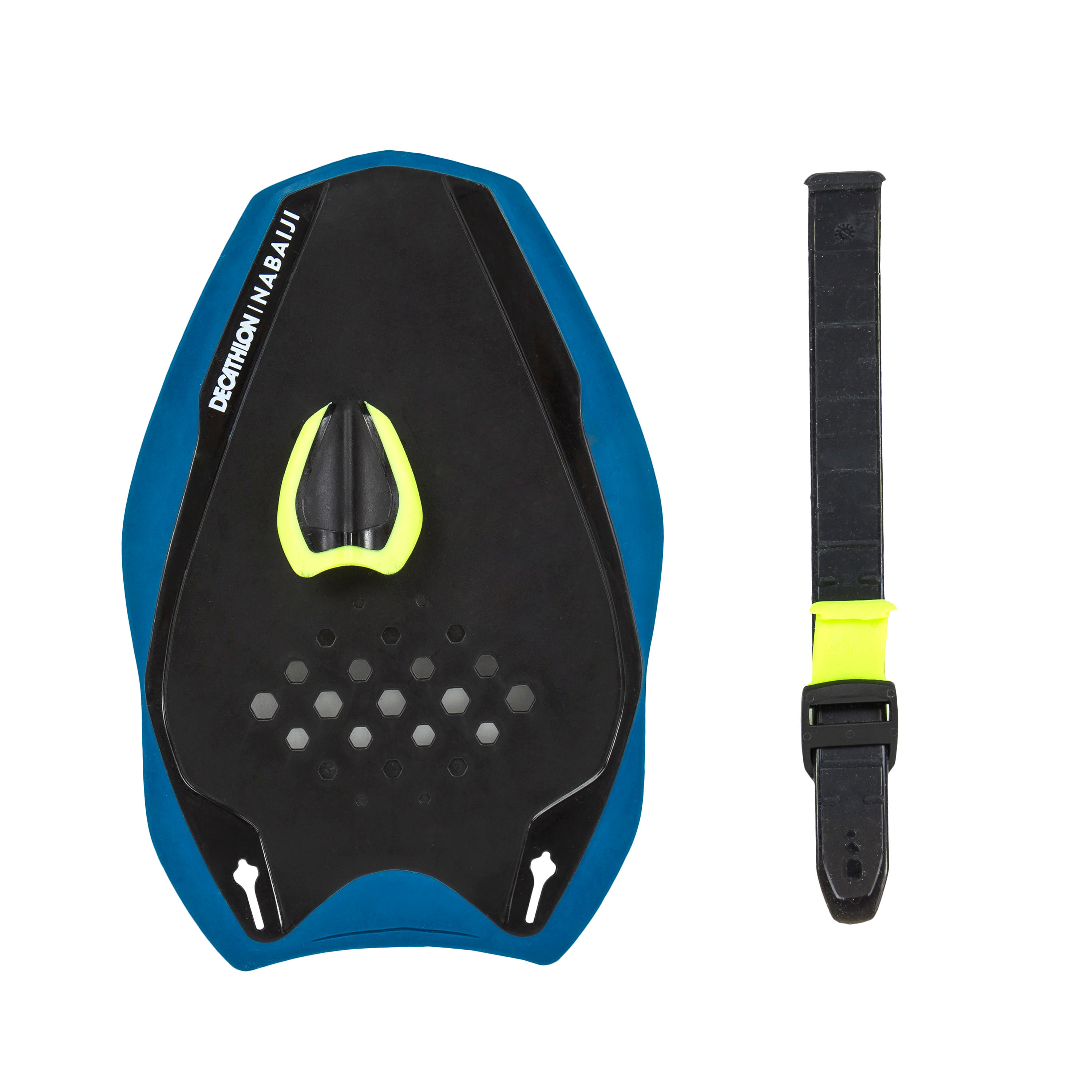 Swimming Paddles Size M - Quick’in 500 Blue/Yellow - NABAIJI