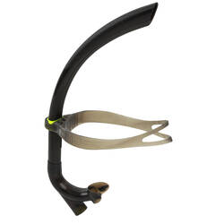 Swimming Front-Mounted Snorkel 500 Size L - Blue Yellow