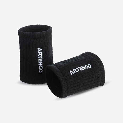 
      Tennis Wristbands TP 500 - Black/White
  