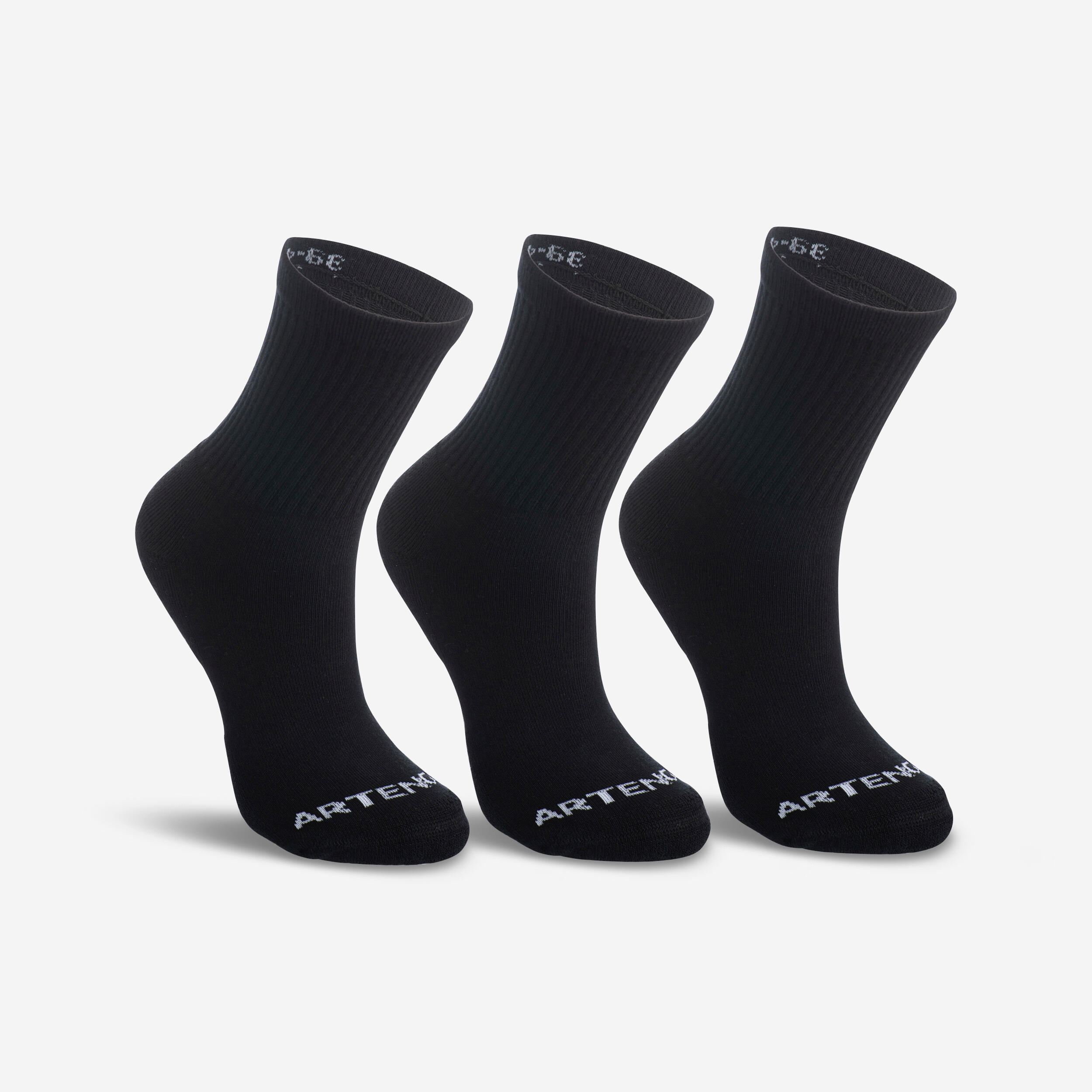 High Sports Socks RS 100 TriPack ARTENGO Decathlon