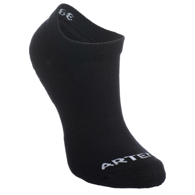 CHAUSSETTES DE TENNIS BASSES RS 100 NOIR LOT DE 3