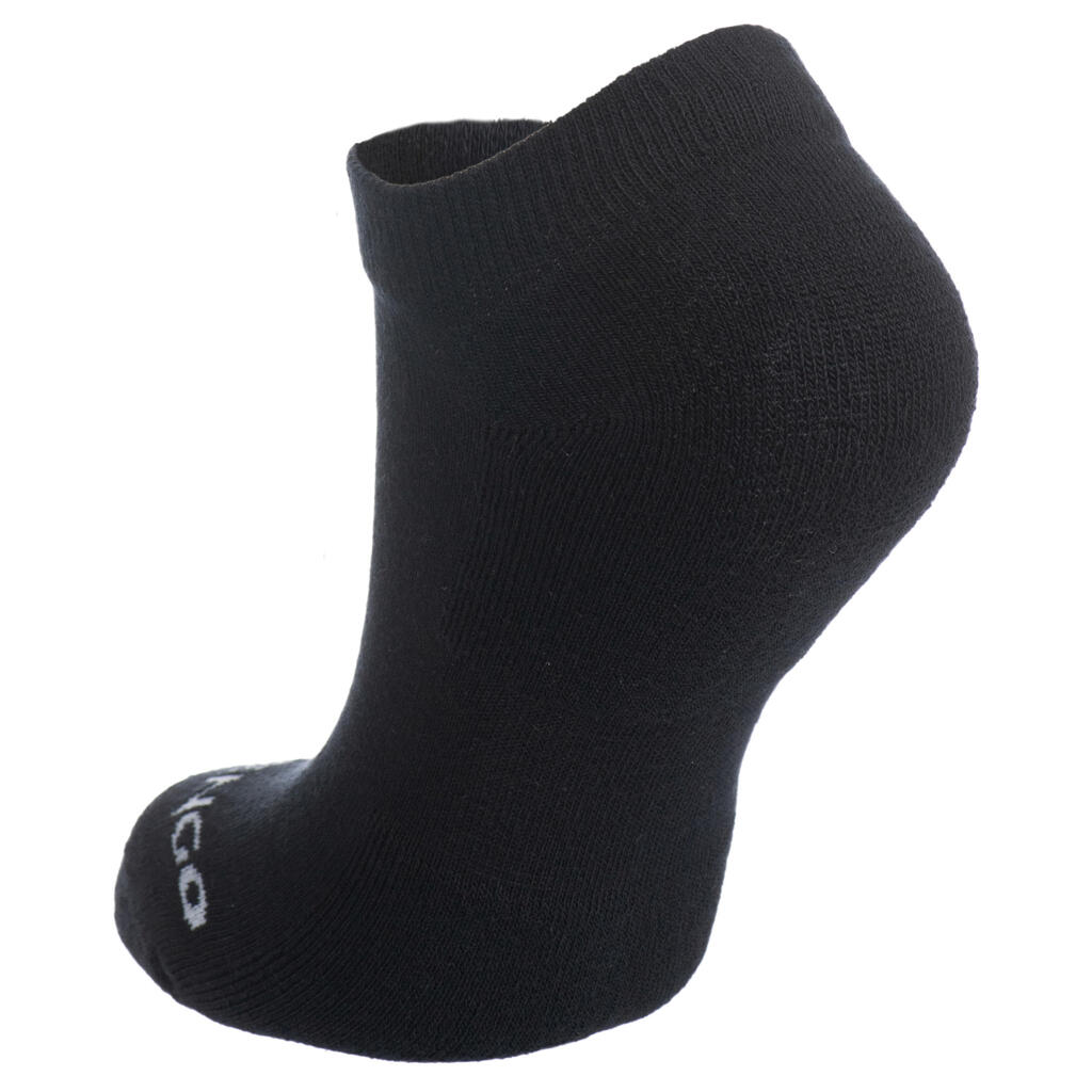 CHAUSSETTES DE TENNIS BASSES RS 100 NOIR LOT DE 3