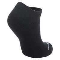 CHAUSSETTES DE TENNIS BASSES RS 100 NOIR LOT DE 3