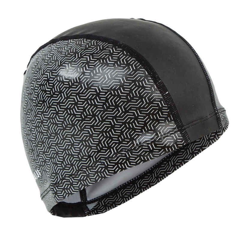 SILICONE MESH SWIM CAP SIZE L - PRINT GEO BLACK SILICONE MESH SWIM CAP SIZE L - PRINT GEO BLACK