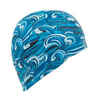 Plavecká čiapka silikónová s potlačou modrá 