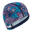 Badmuts van gecoate stof Canopa blauw/roze met print maat L