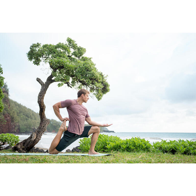 Shorts Yoga Baumwolle Herren - grau