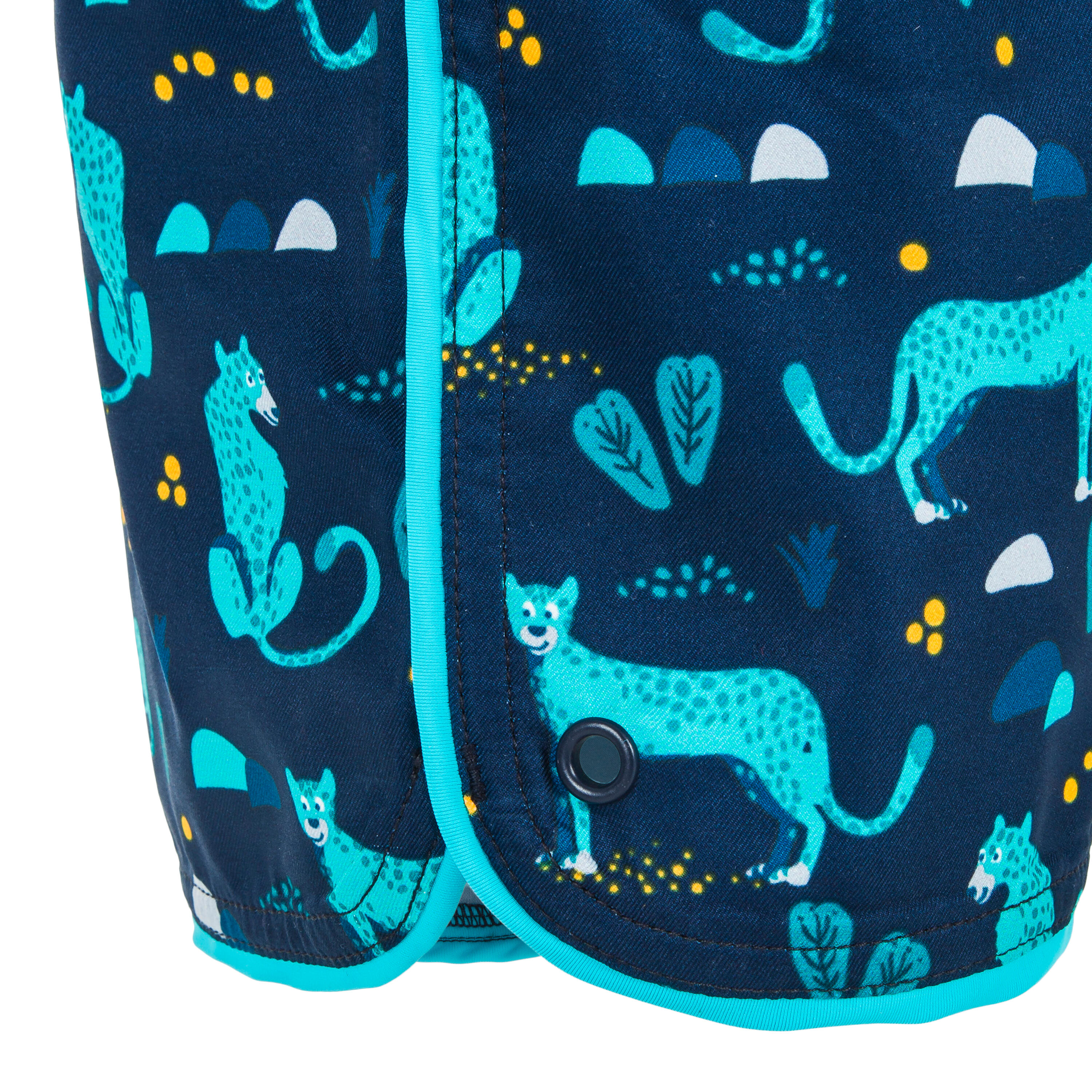 Baby / Kids' Swim Shorts - PANTHERS print dark blue 4/4