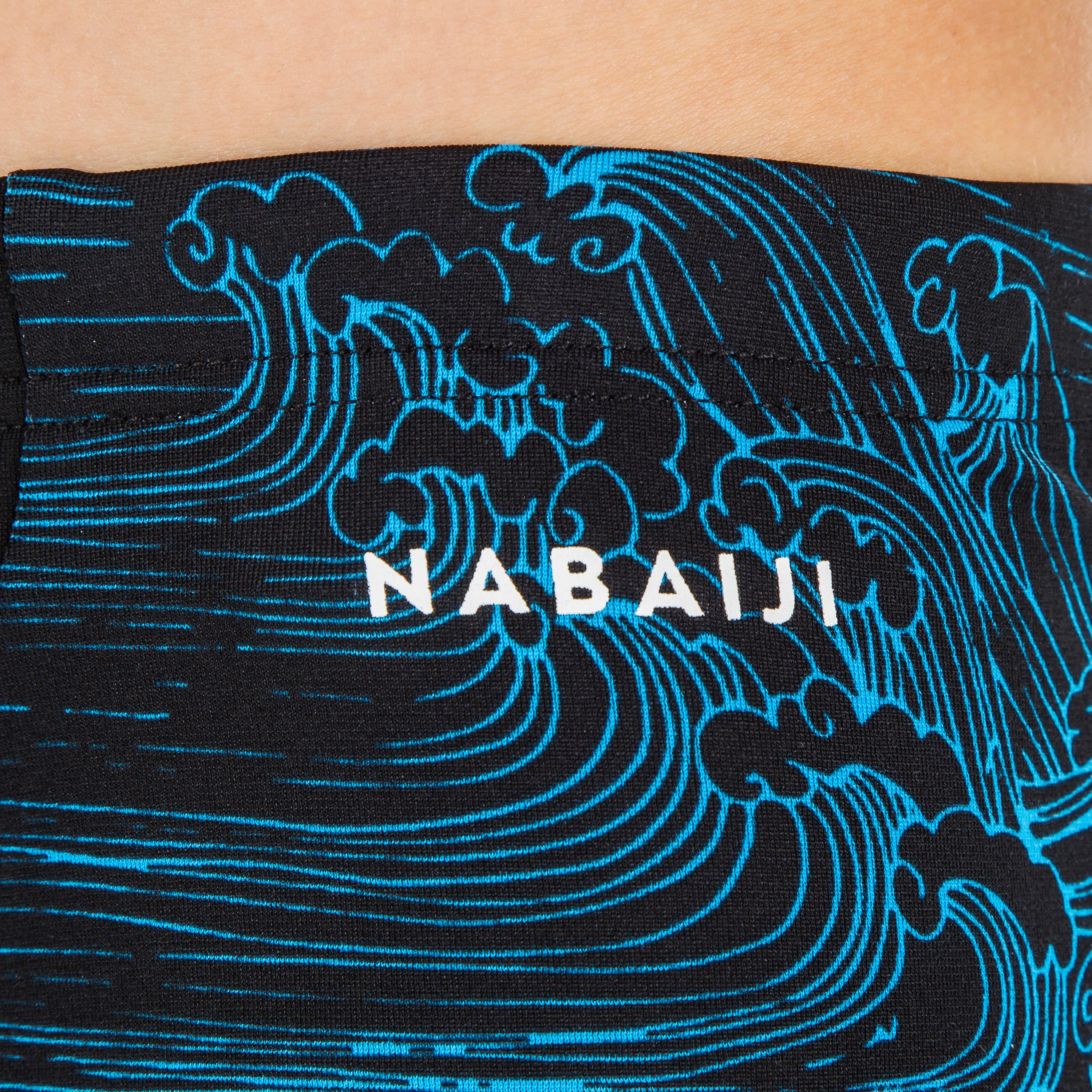 Boys fiti swimming jammers - black sea blue 6/6