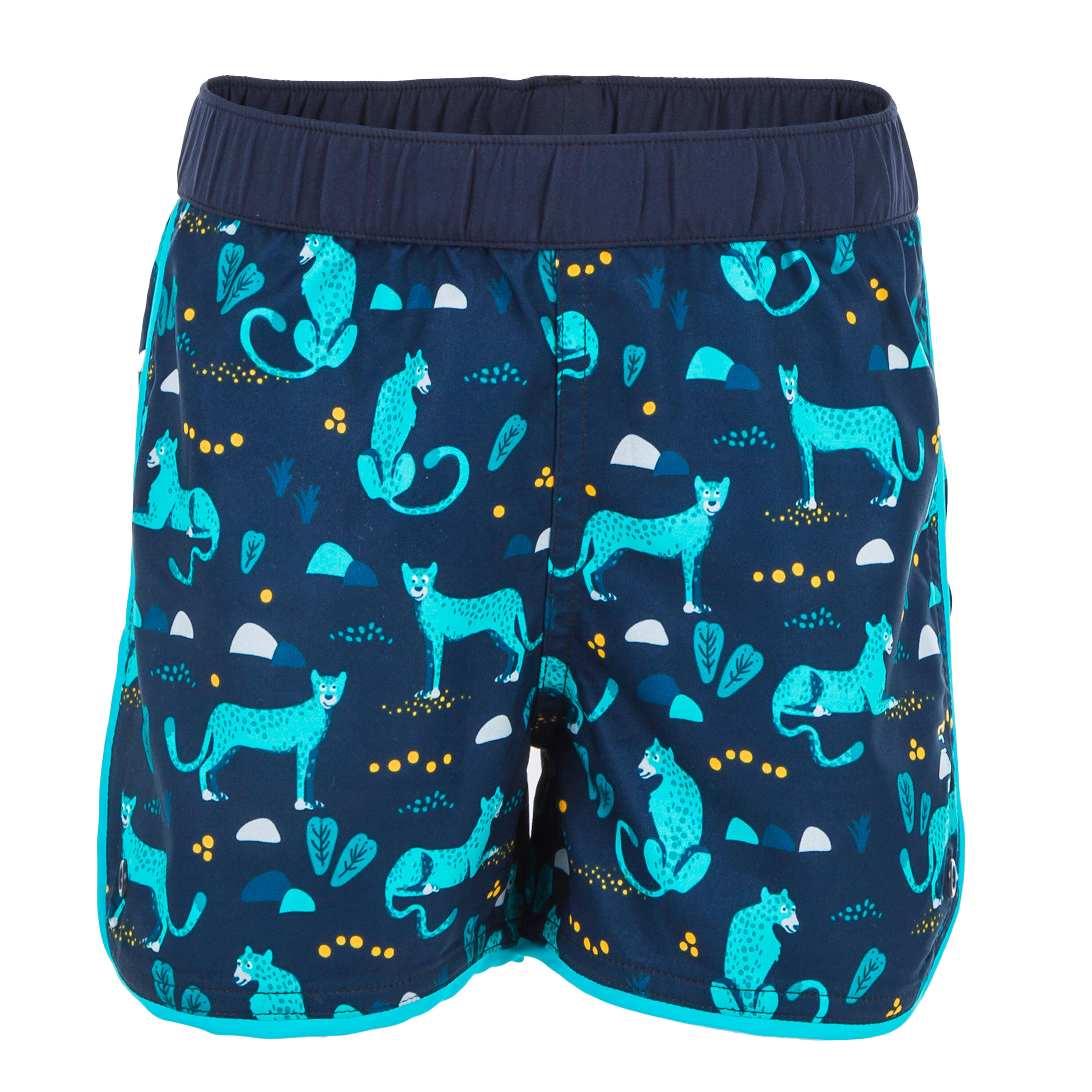 Baby / Kids' Swim Shorts - PANTHERS print dark blue 2/4