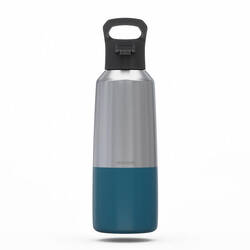 0.8 L stainless steel isothermal water bottle with quick-release cap for hiking 