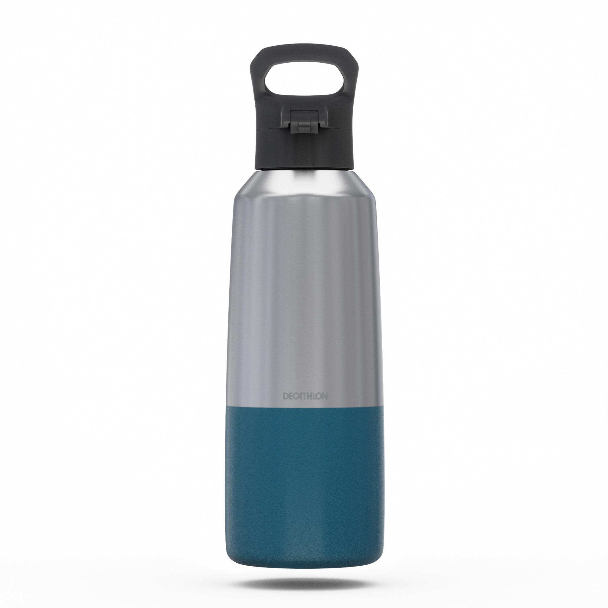 0.8 L stainless steel isothermal water bottle with quick-release cap for hiking  27/31