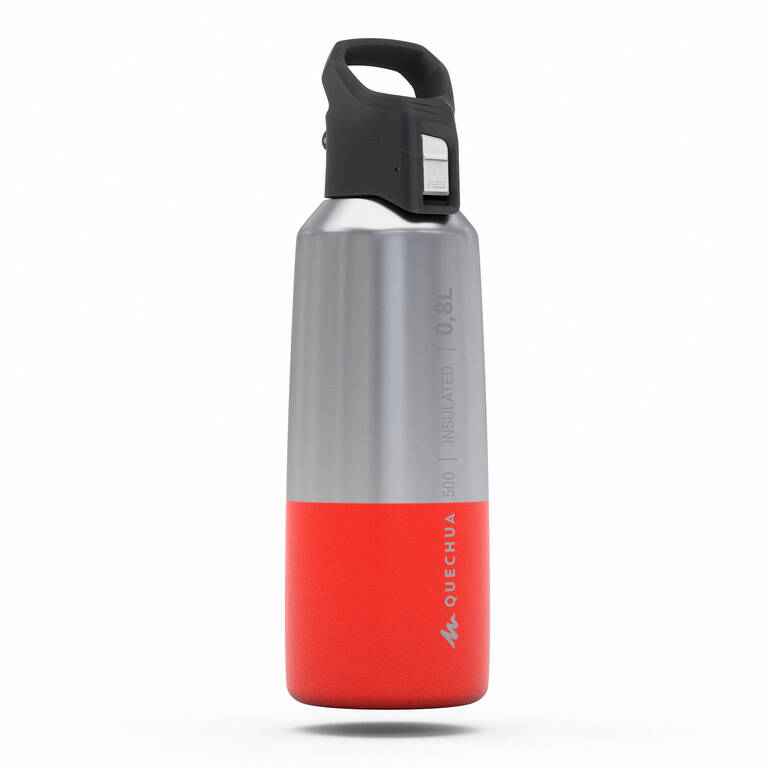 Botol hiking tahan karat insulasi MH500 0,8L merah