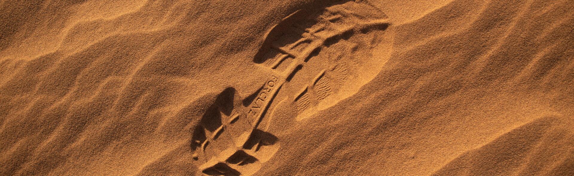Footprint - desert trek