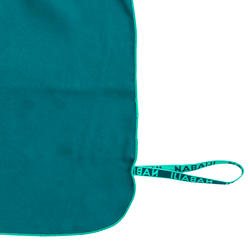 Serviette de bain microfibre vert sapin taille XL 110 x 175 cm