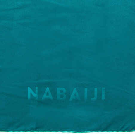 Mikropluošto rankšluostis plaukimui, L dydžio, 80 x 130 cm, žalios spalvos