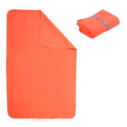 Microfibre towel size M 65 x 90 cm orange
