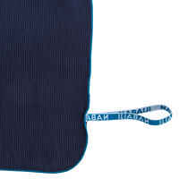 Toalla Microfibra Azul Oscuro Rayas Talla XL 110 x 175 cm