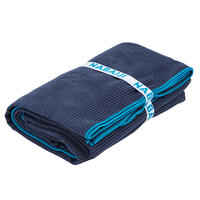 Microfibre Towel Size XL 110 x 175 cm - Striped Dark Blue