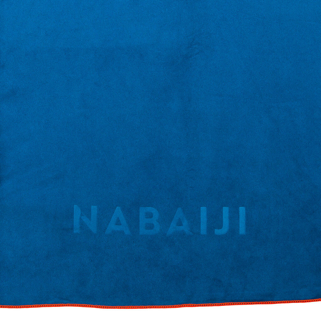 Πετσέτα κολύμβησης με μικροΐνες μέγεθος L 80 x 130 cm - Μπλε