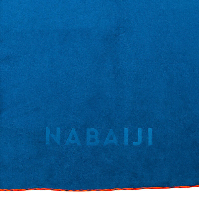 Toalha de natação de microfibras azul tamanho L 80 x 130 cm