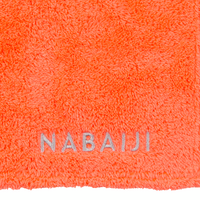 Serviette de bain microfibre ultra douce orange taille XL 110 x 175 cm