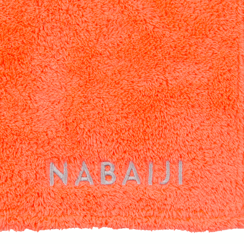 Serviette de bain microfibre ultra douce orange taille XL 110 x 175 cm
