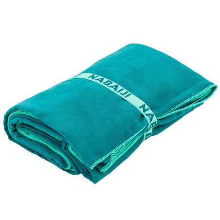 Πετσέτα κολύμβησης με μικροΐνες μέγεθος L 80 x 130 cm - Πράσινο