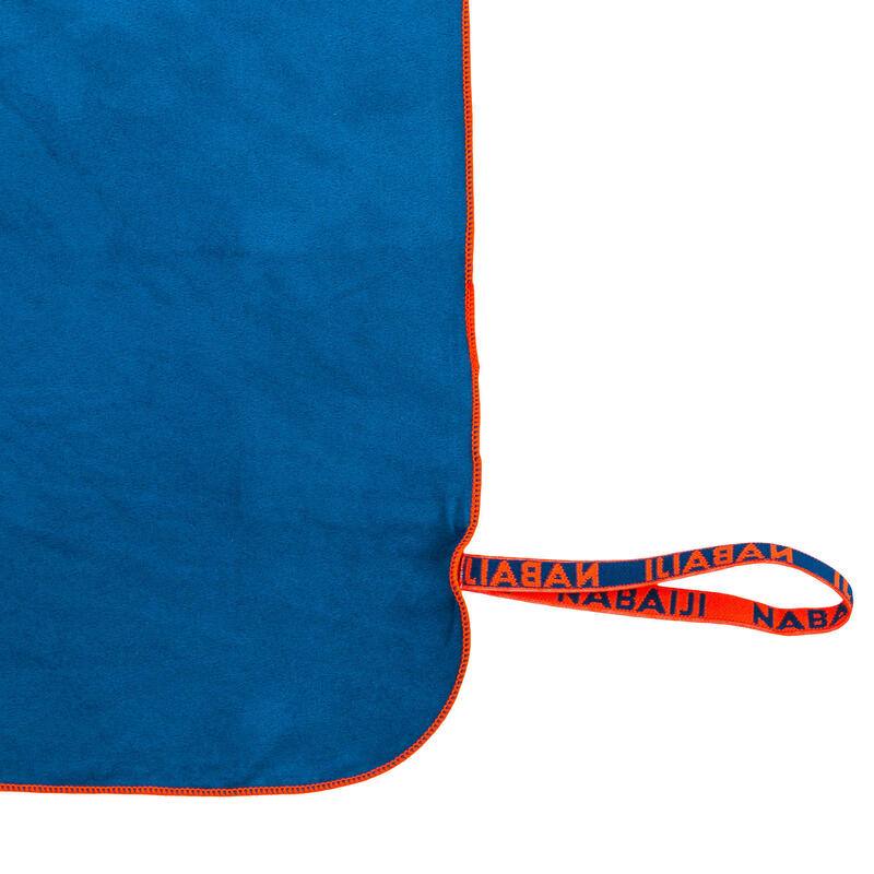 Microvezel handdoek blauw maat L 80 x 130 cm