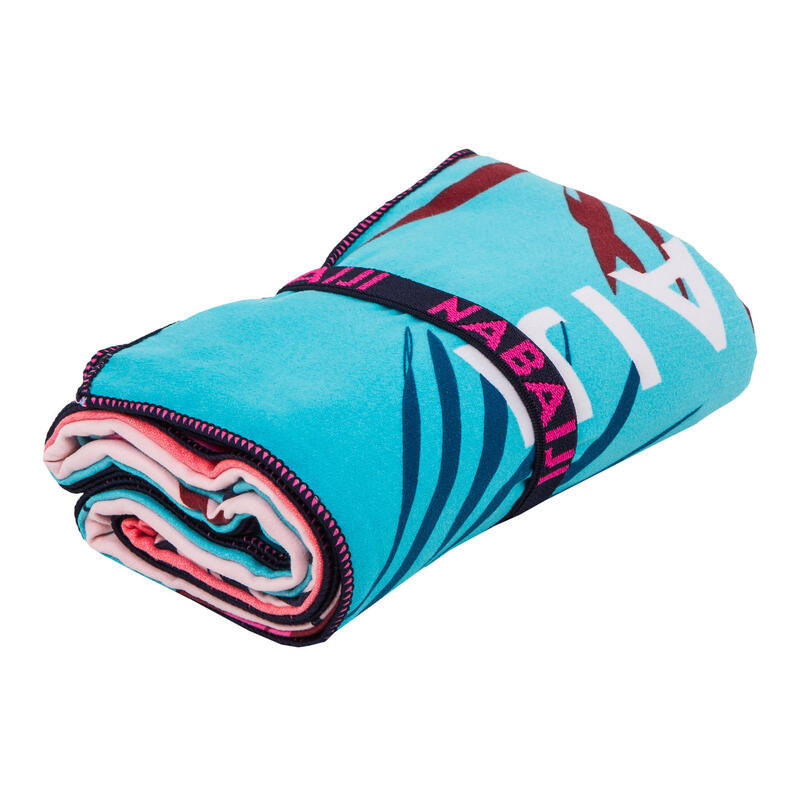 Serviette de bain microfibre imprimé taille XL 110 x 175 cm