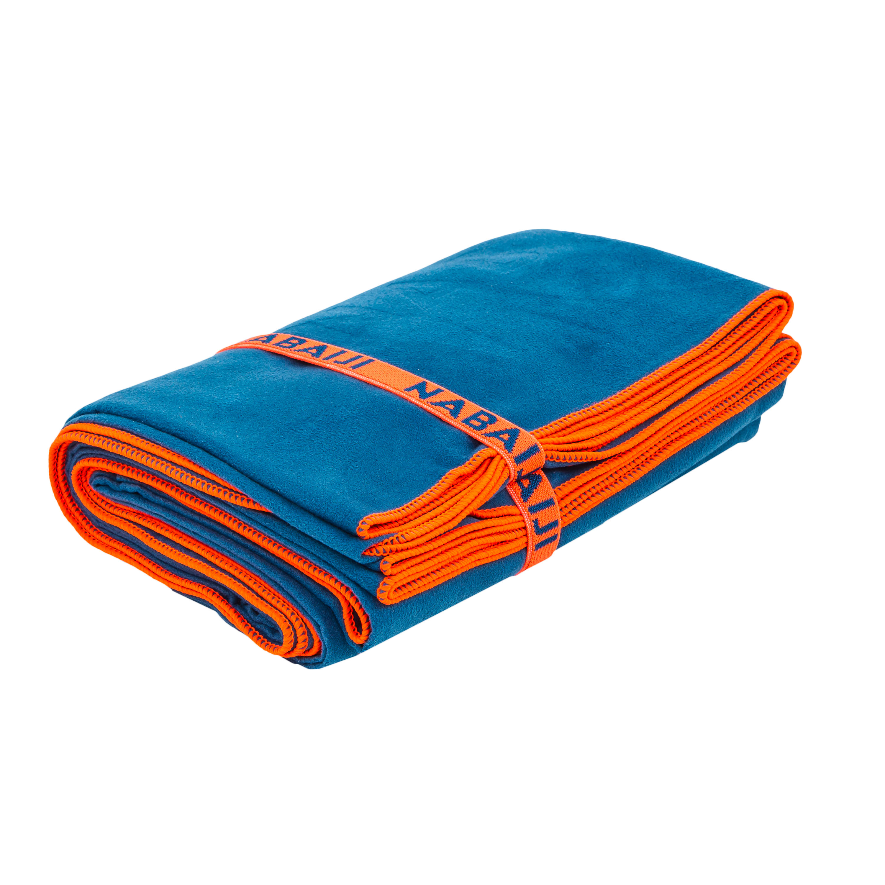 Swimming Microfibre Towel Size L 80 x 130 cm - Blue 2/4