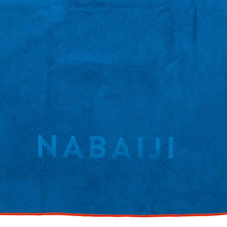Πετσέτα κολύμβησης με μικροΐνες, μέγεθος XL 110 x 175 cm - Μπλε