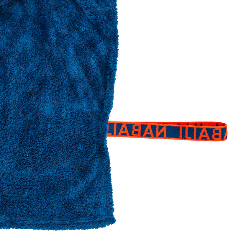 Serviette de bain microfibre ultra douce bleu taille XL 110 x 175 cm