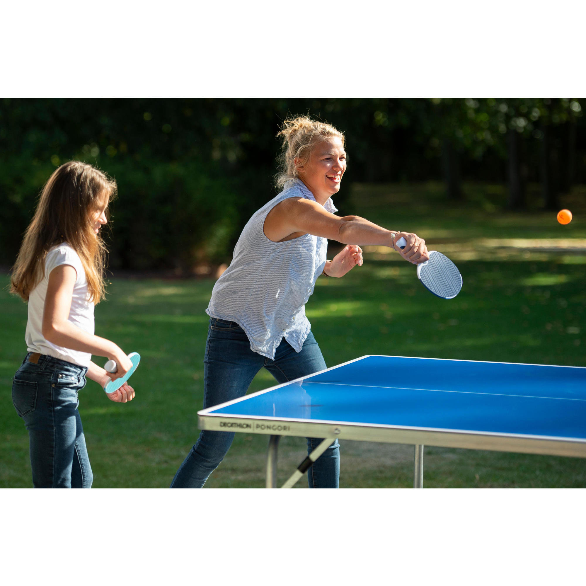 OUTDOOR PING PONG TABLE PPT 130 BLUE