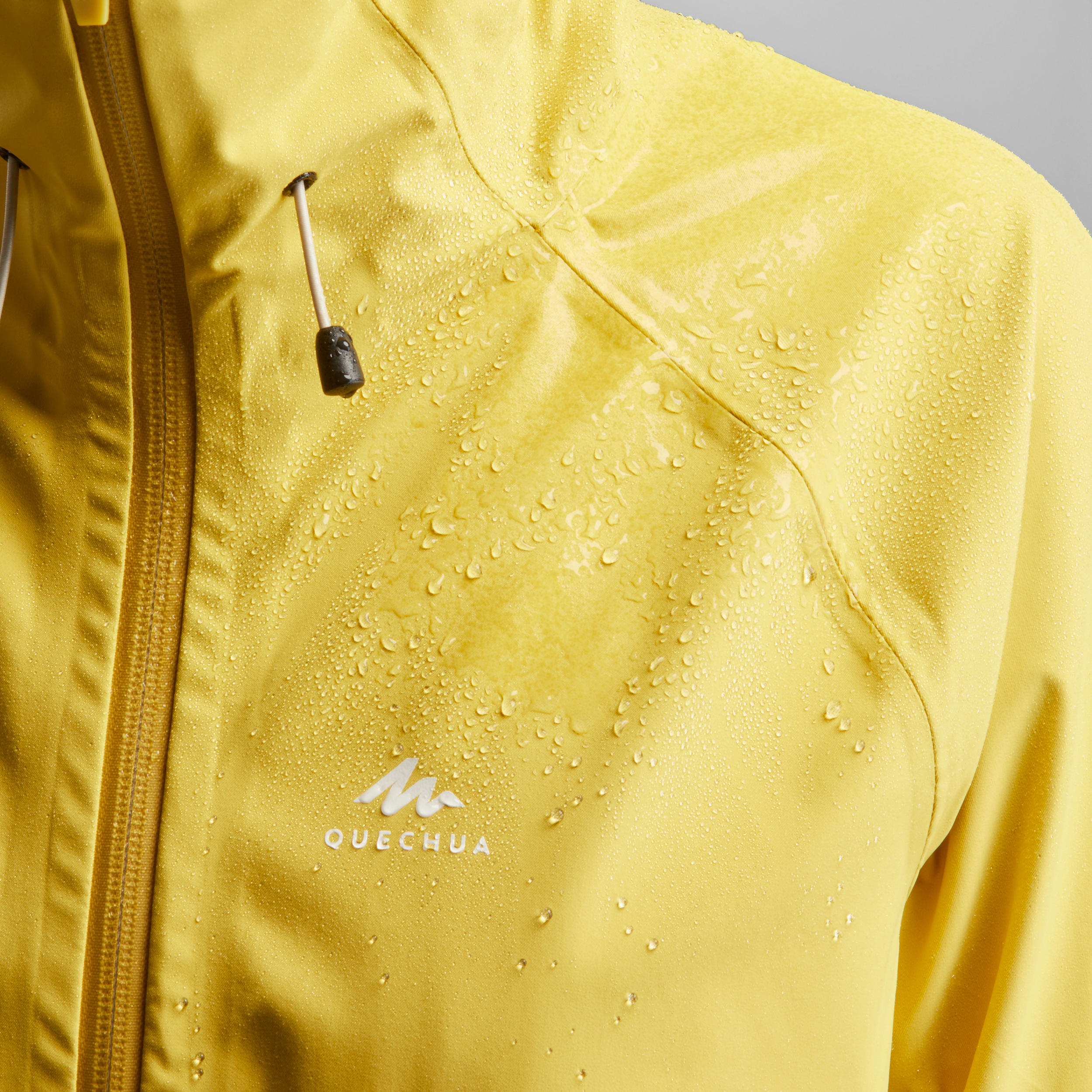 Women’s waterproof hiking jacket, MH500 - Yellow 6/7