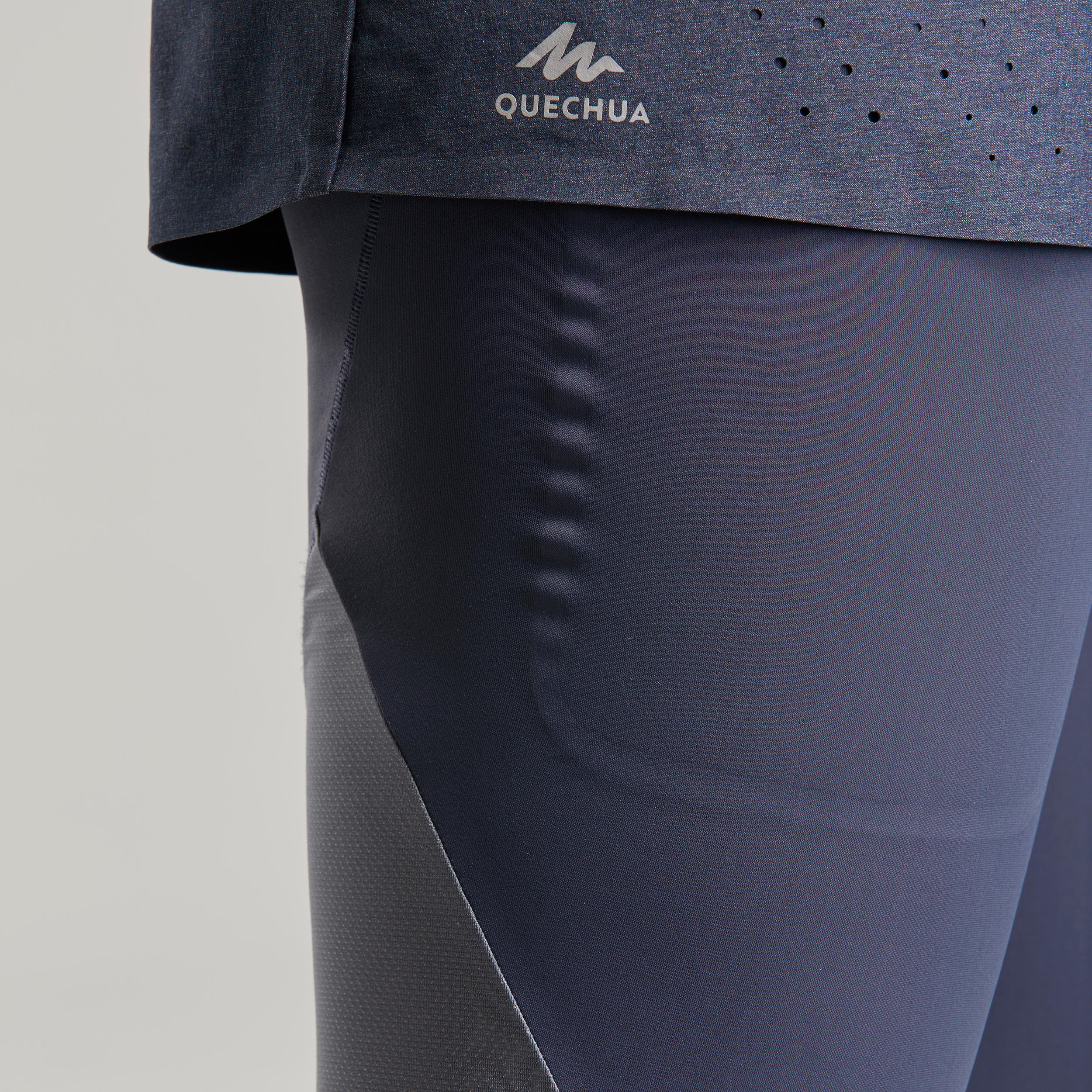 Mallas con pantalón corto de montaña y trekking ultraligeras Mujer FH900 Azul 7/9
