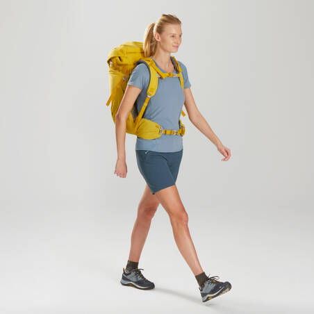 Women’s Mountain Walking Short-Sleeved T-Shirt MH500