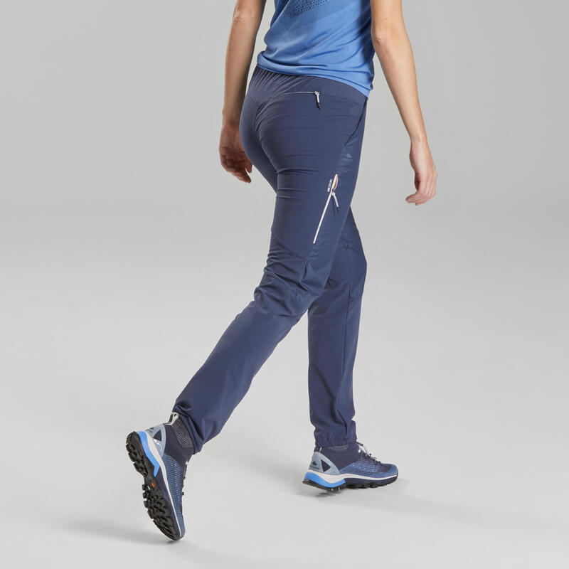Pantalon de randonnée rapide Femme FH500 bleu Quechua Decathlon
