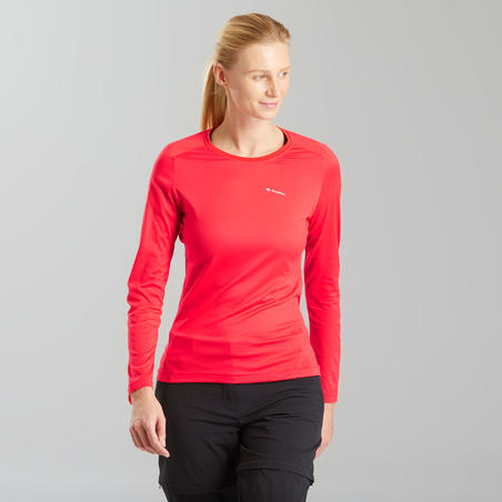 Women’s Long-sleeved Mountain Walking T-shirt MH550