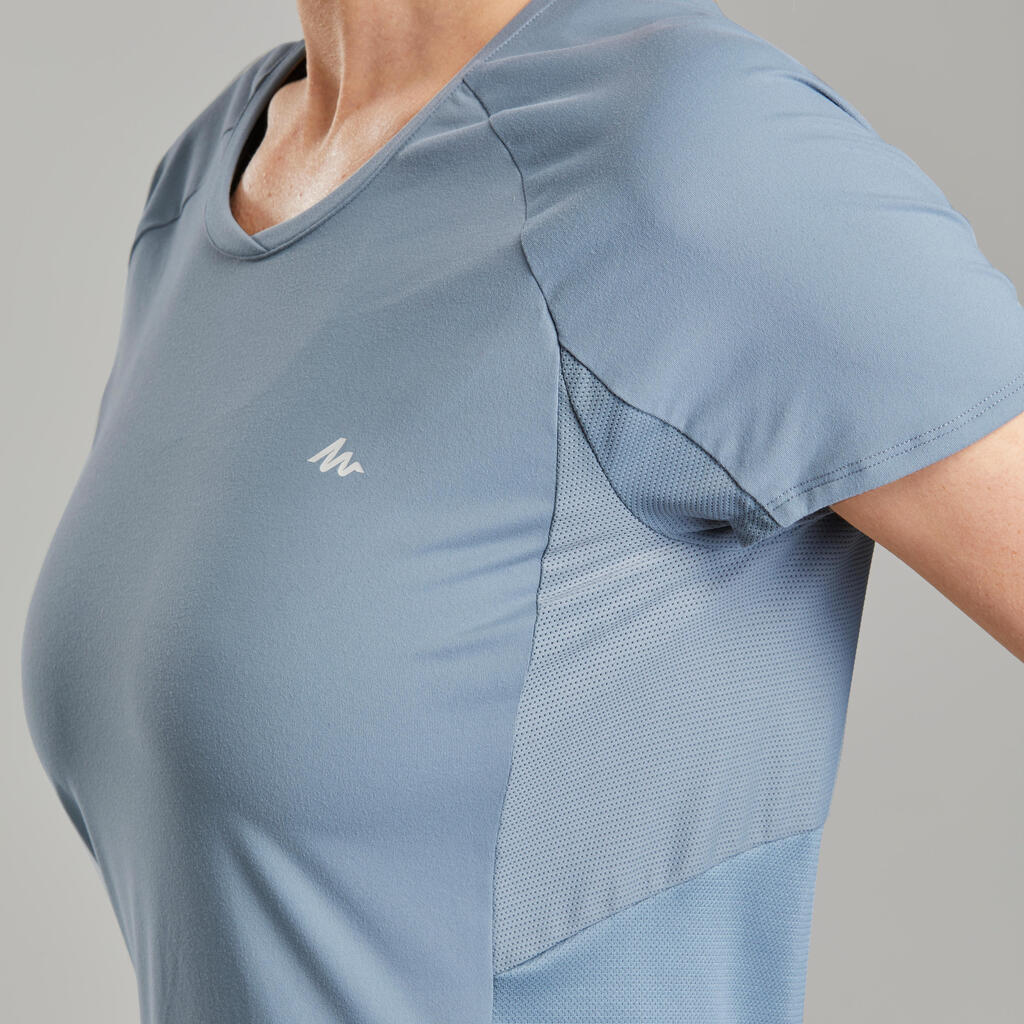 Wandershirt Bergwandern MH500 Damen grau