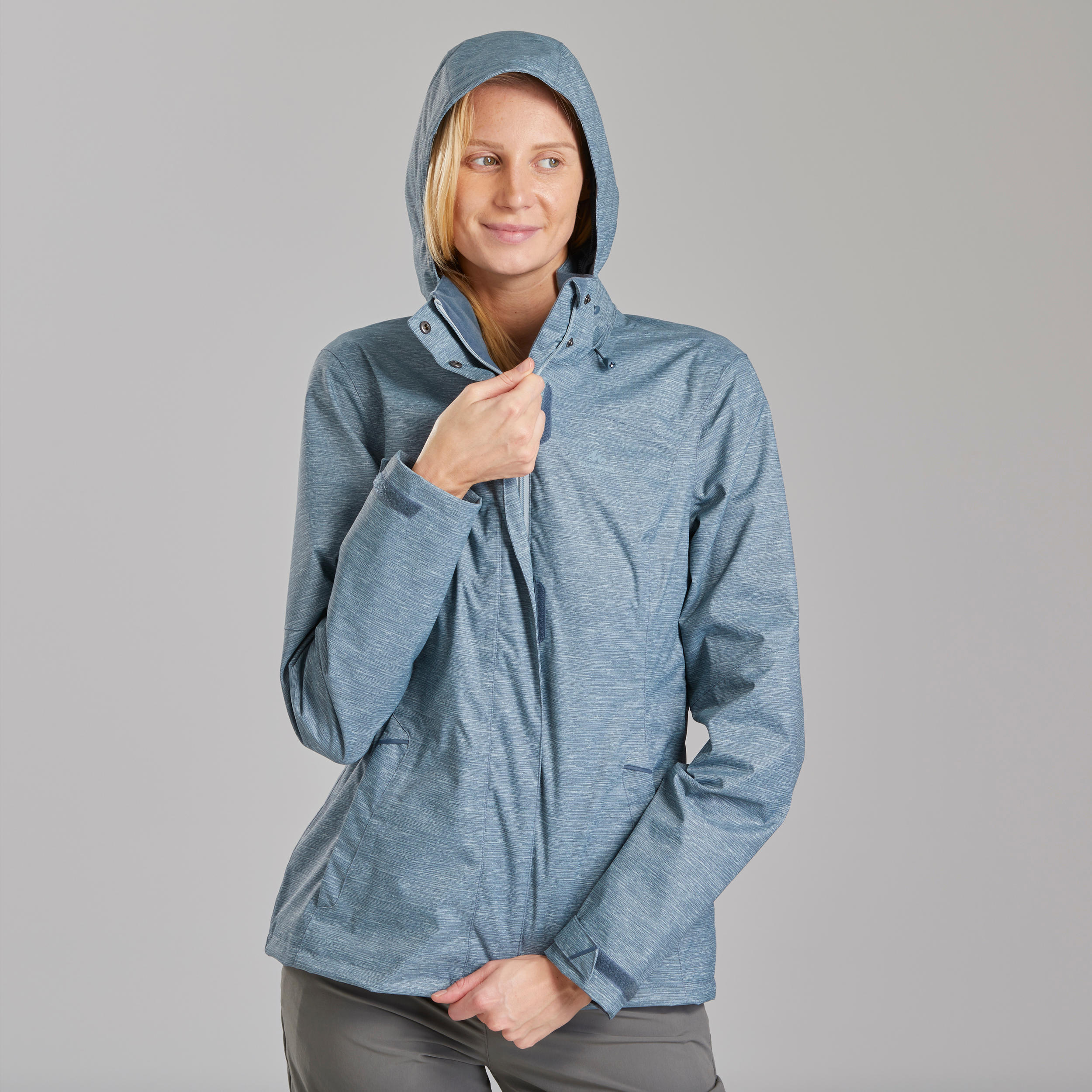 Unlock Wilderness' choice in the Decathlon Vs Patagonia comparison, the MH100 Waterproof Jacket by Decathlon