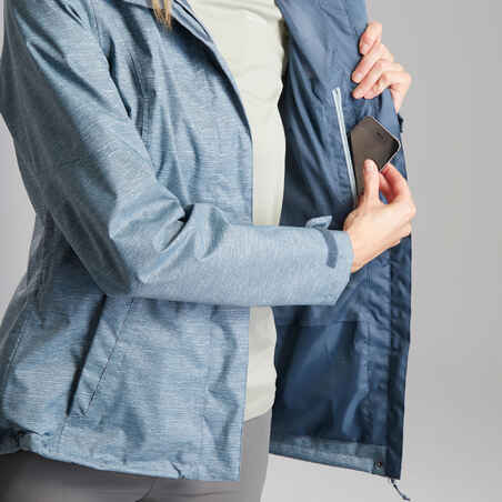 Chaqueta impermeable montaña y trekking Mujer Quechua MH100