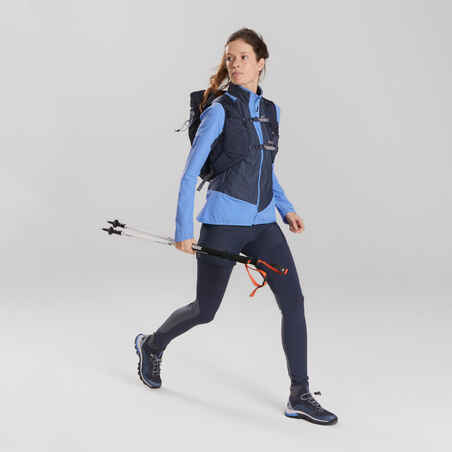 Wanderjacke Hybridjacke Speed Hiking FH900 Warm Damen blau